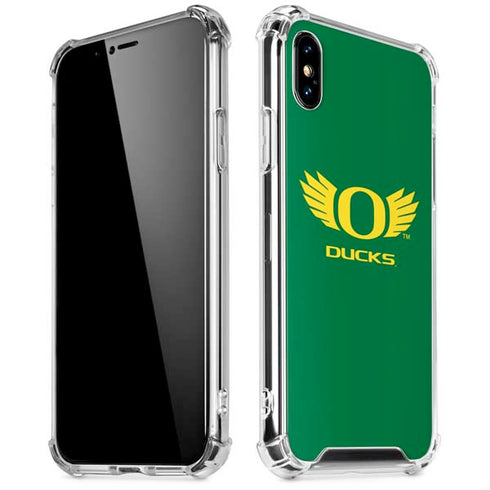 University of Oregon Ducks Green iPhone XS Max Clear Case